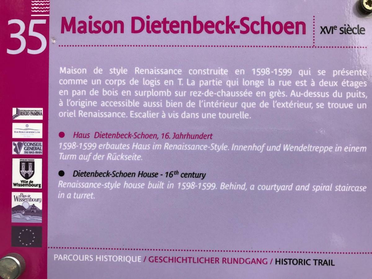Maison Dietenbeck Wissembourg Eksteriør bilde